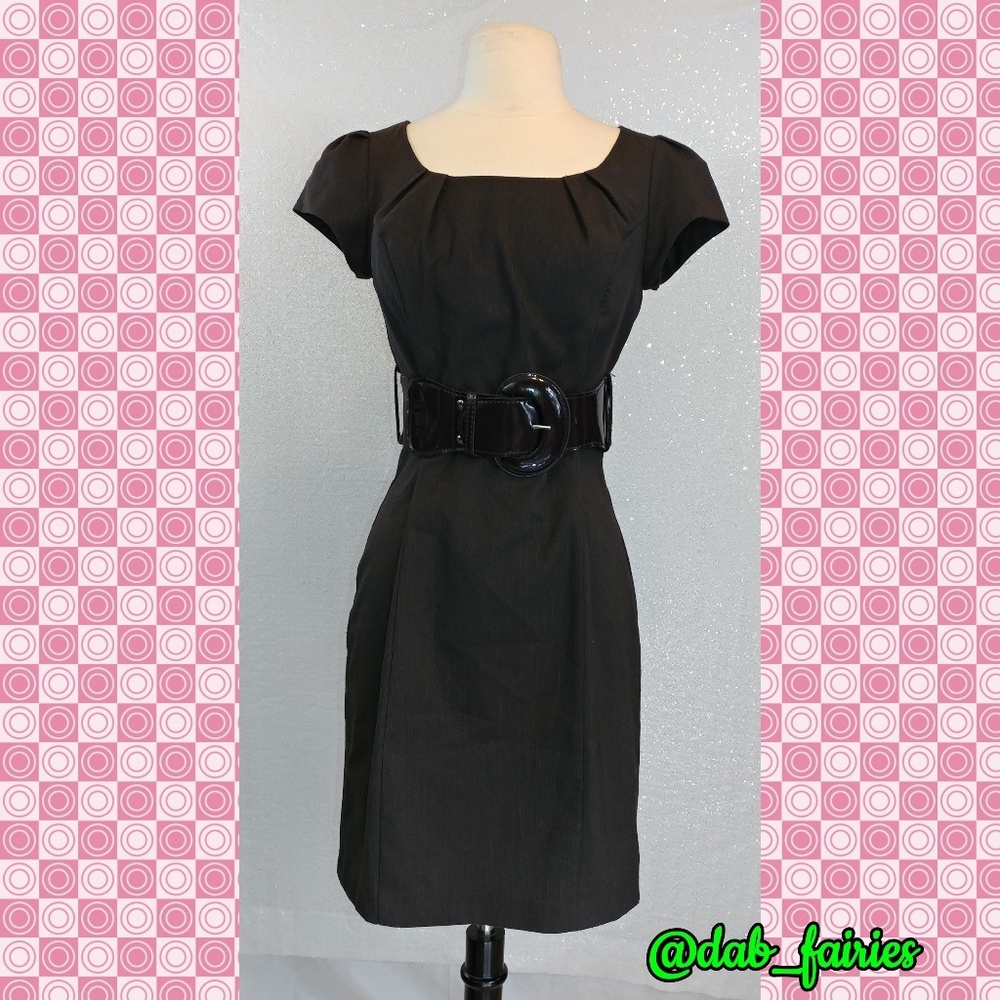 Pinup style Brown belted dress/
